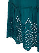 Strandkjole i viskose med smock og broderi anglaise, Deep Teal, Packshot image number 3