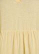 Knelang A-linje kjole i lin og viskose, Gul, Packshot image number 2