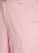 Myra jeans i farget denim med wide fit og teksturert m&oslash;nster, Rosa, Packshot image number 2