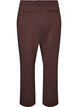 Dressbukse med h&oslash;y midje og straight fit, Brun, Packshot image number 1