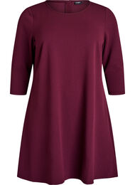 FLASH - Kort A-linje kjole med 3/4 ermer, Winetasting