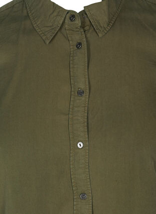 Lang skjorte i lyocell, Tarmac, Packshot image number 2