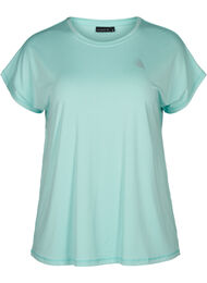 Ensfarget t-skjorte til trening, Aruba Blue