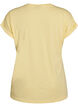 Kortermet T-skjorte i bomullsblanding, Gul, Packshot image number 1