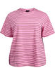 Stripete T-skjorte, Rosa, Packshot image number 0