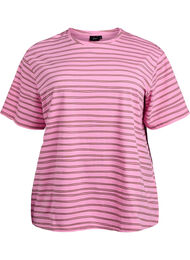 Stripete T-skjorte, B.Pink Fossil Stripe