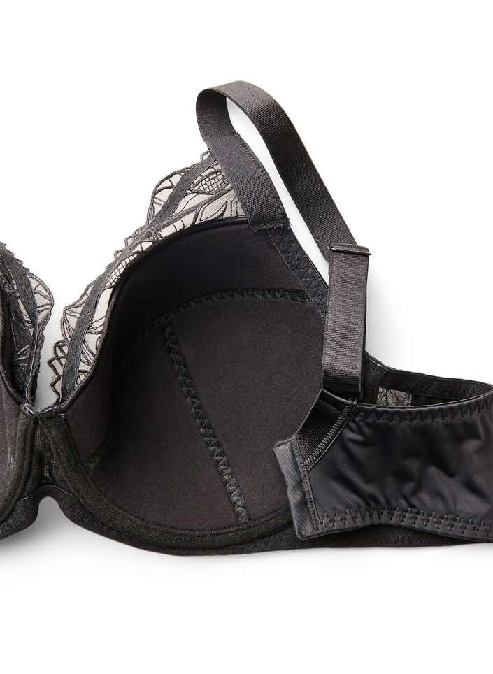 Polstret blonder BH med b&oslash;yle, Svart, Packshot image number 3