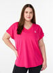 T-skjorte til trening med V-hals, Rosa, Model image number 0