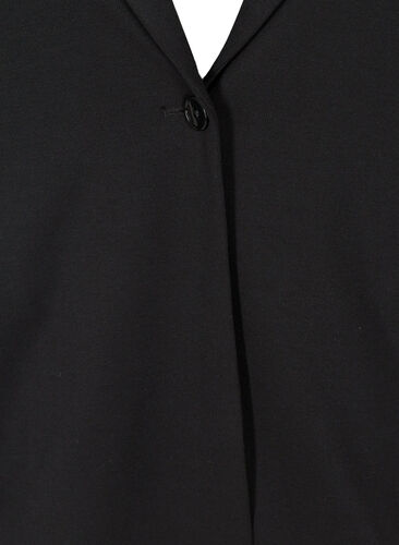 Enkel blazer med knappelukking, Black, Packshot image number 2