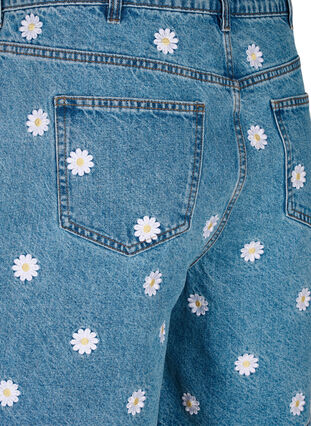 Mille shorts med høy midje og broderte blomster, L.B. Flower, Packshot image number 3