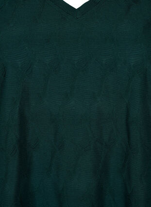 FLASH - Langermet bluse med struktur, Scarab, Packshot image number 2