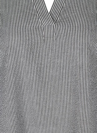 Stripete bomullskjole, Black Stripe, Packshot image number 2