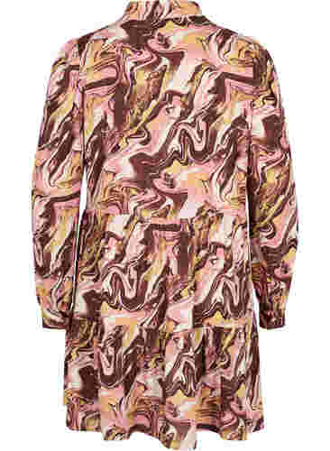 Mønstrete tunika med glidelås og A-form, AOP, Packshot image number 1