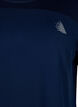 Trenings T-skjorte med rund hals, Black Iris ASS, Packshot image number 2