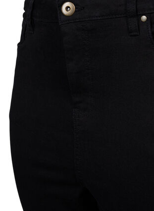 Bea jeans med ekstra høyt liv og super slim fit, Black, Packshot image number 2