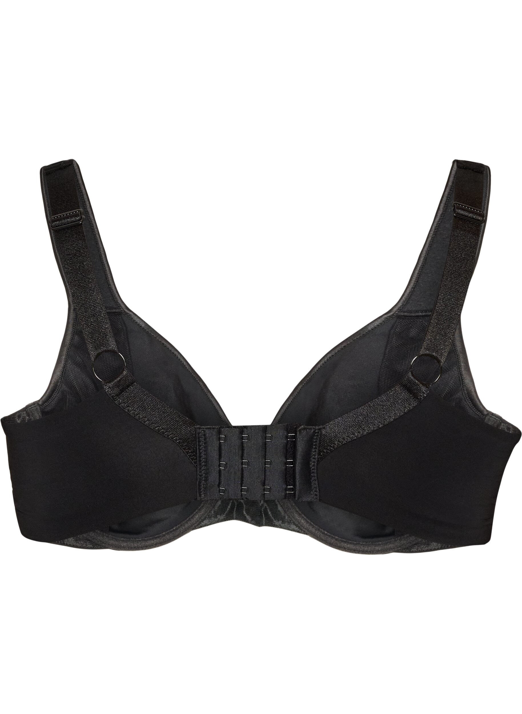 ZizziMinimizer-BH med polstrede stropper, Svart, Packshot image number 1
