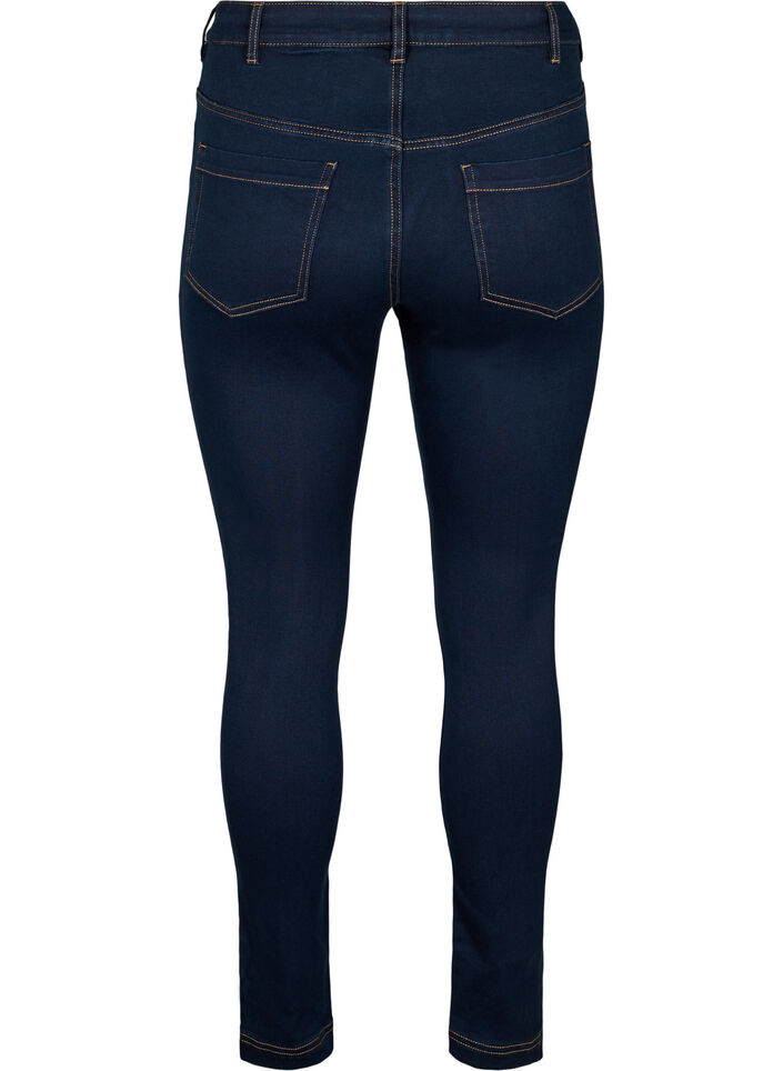 Super slim Amy jeans med høyt liv, Unwashed, Packshot