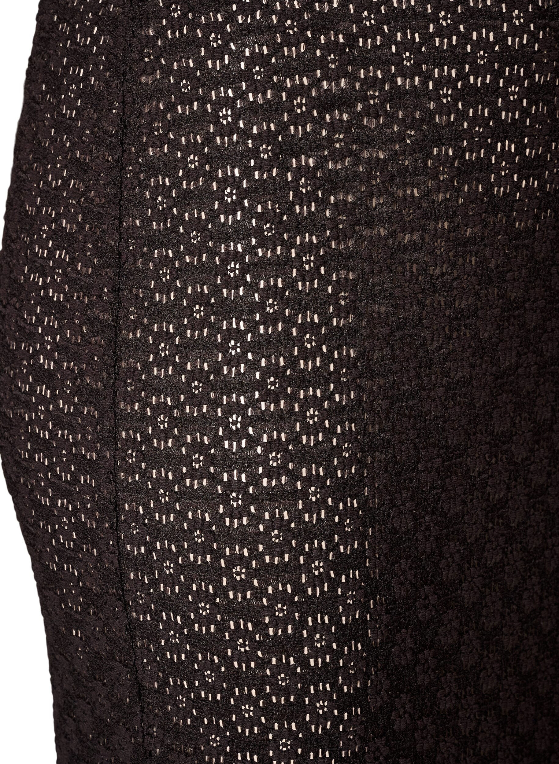 ZizziMaxiskj&oslash;rt med hullm&oslash;nster, Svart, Packshot image number 2