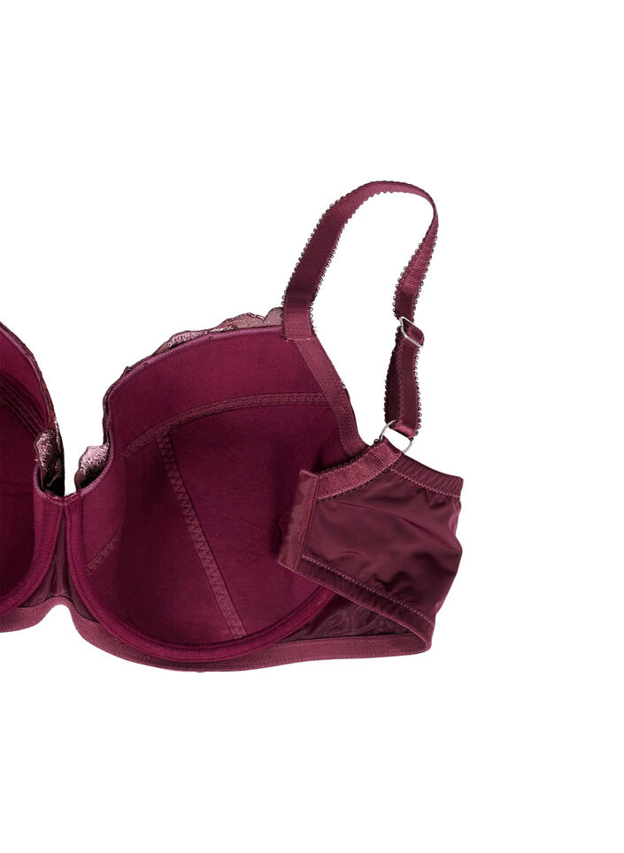 Polstret BH med blomsterbroderi, Fig, Packshot