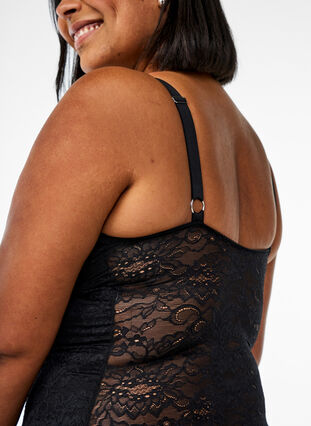 Zizzi Blonder body med shapewear-effekt, Svart, Model image number 2