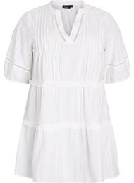 A-formet tunika med volanger, White