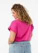 Kortermet T-skjorte i bomullsblanding, Rosa, Model image number 2