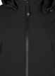 Softshell-jakke med avtagbar hette, Svart, Packshot image number 2
