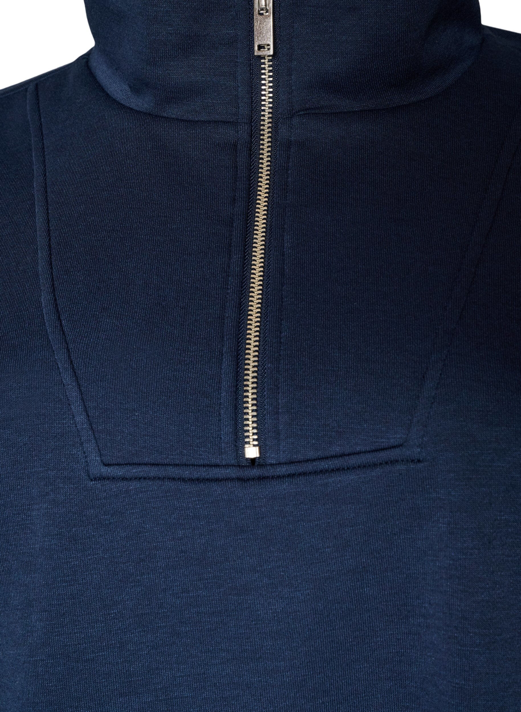 ZizziGenser med h&oslash;y hals og glidel&aring;s, Bl&aring;, Packshot image number 2