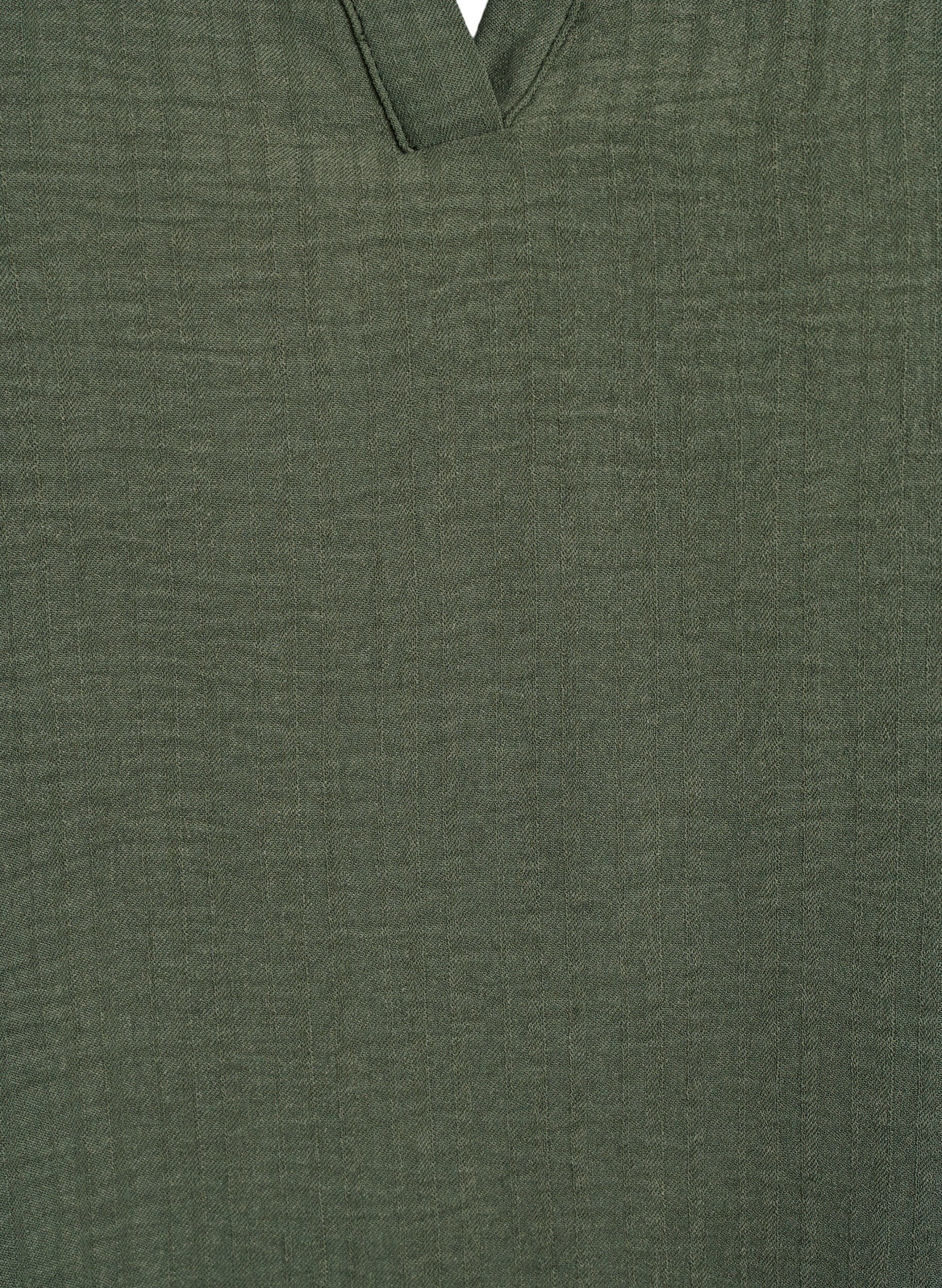 ZizziL&oslash;s bluse med korte ermer, Gr&oslash;nn, Packshot image number 2