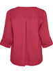 Bluse i bomullsmuslin med broderie anglaise, R&oslash;d, Packshot image number 1