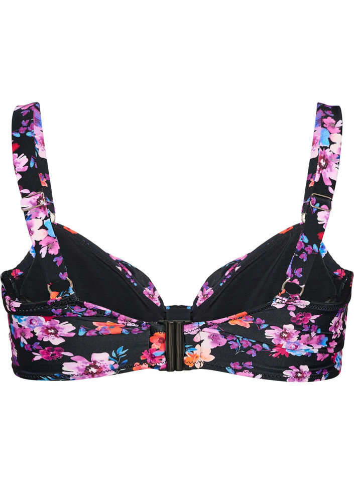 Bikinioverdel med b&oslash;yle og m&oslash;nster, Lilla, Packshot image number 1