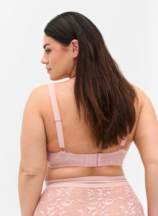 Zizzi Blonde-BH med bøyle, Pale Mauve, Model image number 1