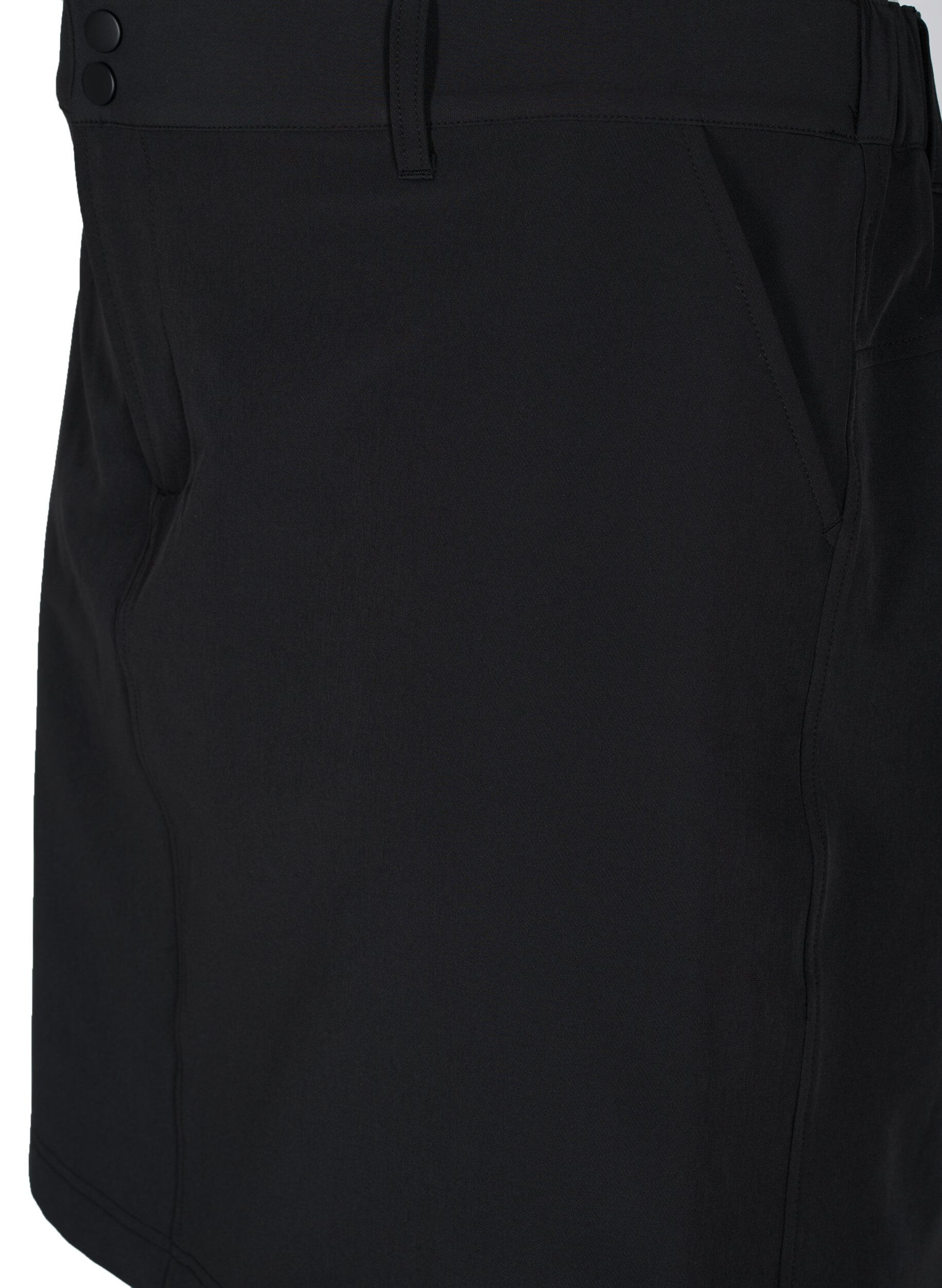 Zizzi Outdoor skj&oslash;rt med innershorts, Black, Packshot image number 2