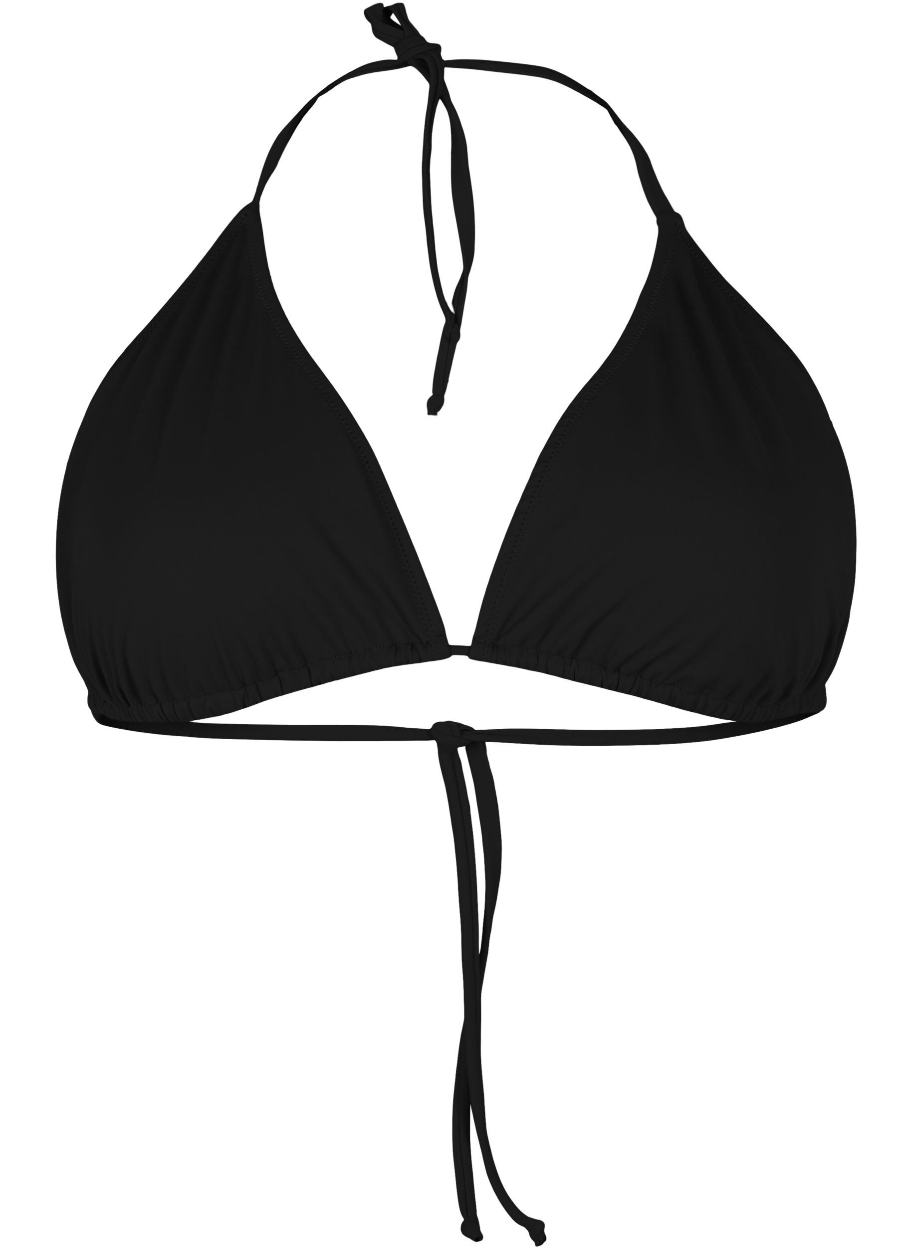 Zizzi Trekantbikini, Svart, Packshot image number 0