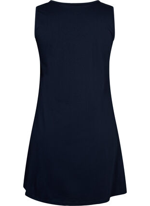 Ermeløs kjole i bomull med A-form, Night Sky W. Smile, Packshot image number 1