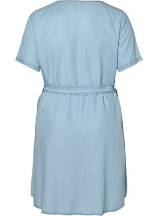 Denim kjole, Light blue denim, Packshot image number 1