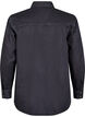 Denimskjorte med brystlommer, Svart, Packshot image number 1