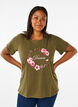FLASH - T-skjorte med motiv, Olive Night Flower, Model image number 0