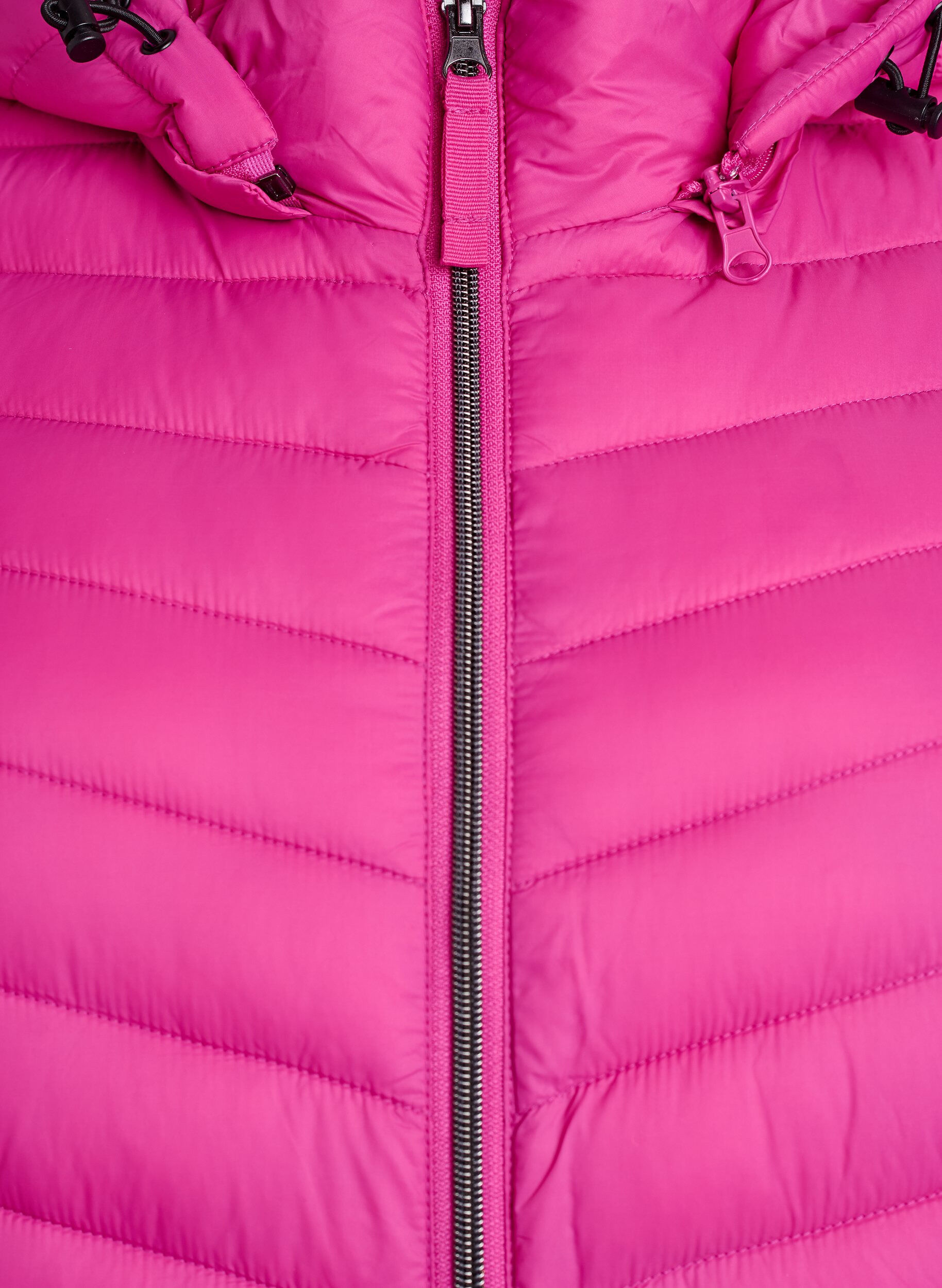 ZizziLett jakke med lommer og avtakbar hette, Rosa, Packshot image number 2