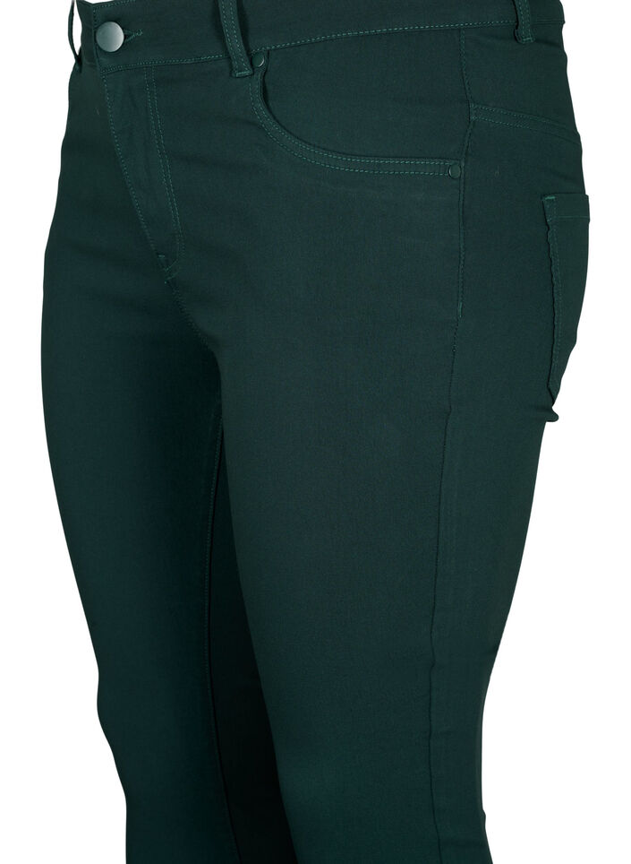 Slim fit bukser med lommer, Gr&oslash;nn, Packshot image number 2