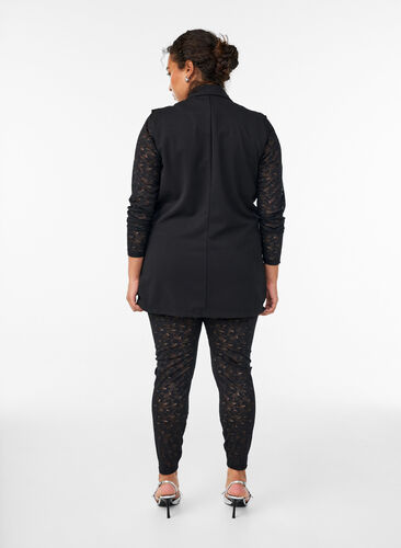 Zizzi Blondeleggings med høy midje, Svart, Model image number 1