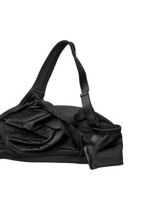 Zizzi Komfort-BH med polstrede stropper, Black, Packshot image number 3