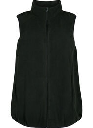 Fleecevest med lommer, Black