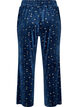 Velourpyjamasbukser med heldekkende trykk, Bl&aring;, Packshot image number 1