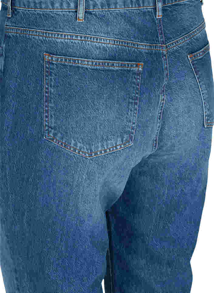 Cropped mom fit Mille jeans med en løs passform, Blue Denim 5, Packshot image number 3