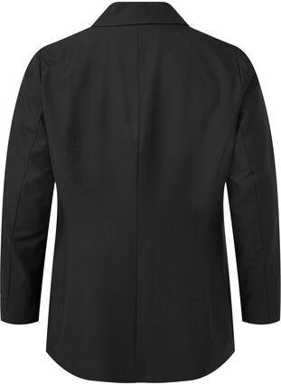Zizzi Blazer med paljettblomster, Black, Packshot image number 1