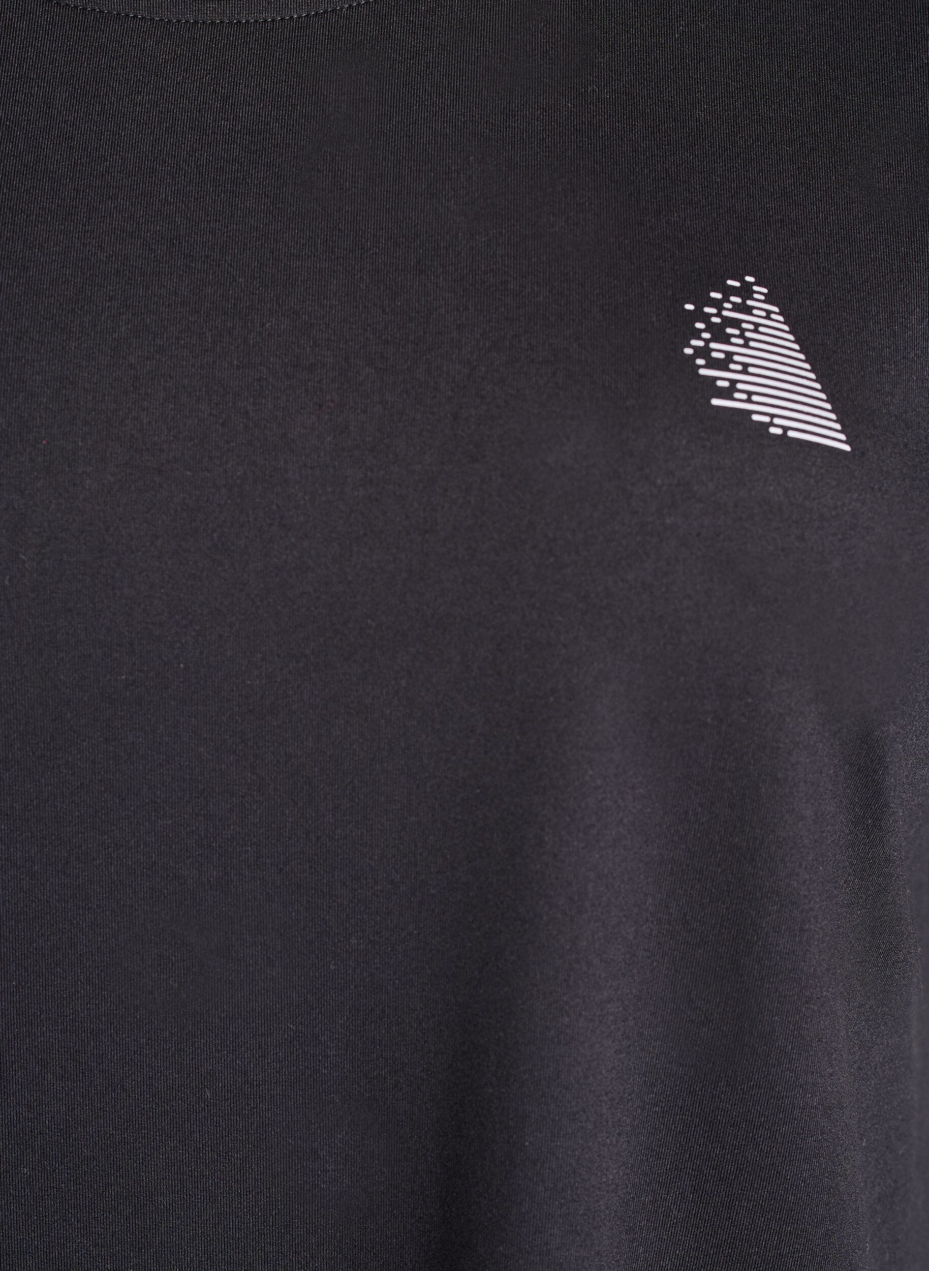 ZizziEnsfarget trenings-T-skjorte, Svart, Packshot image number 2