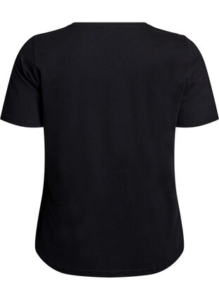 Zizzi FLASH - T-skjorte med trykk, Svart, Packshot image number 1