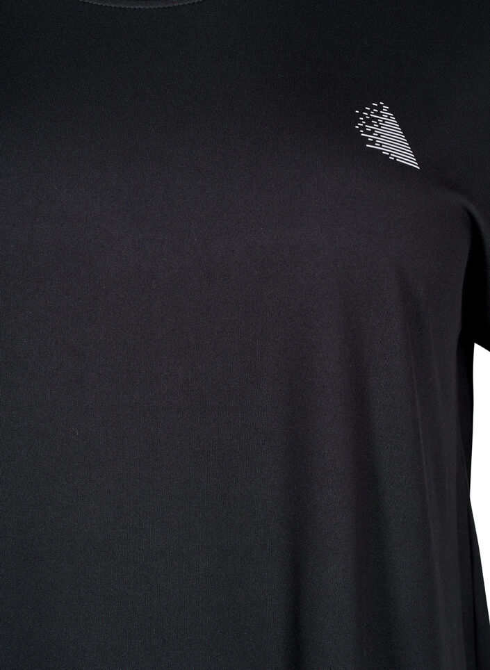 Lang trengings T-skjorte, Svart, Packshot image number 2