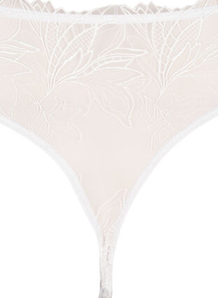 Zizzi Mikrofiberstring med blonde, Hvit, Packshot image number 3